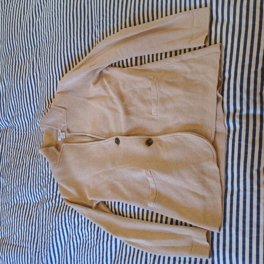 J. Crew notched collar sweater blazer